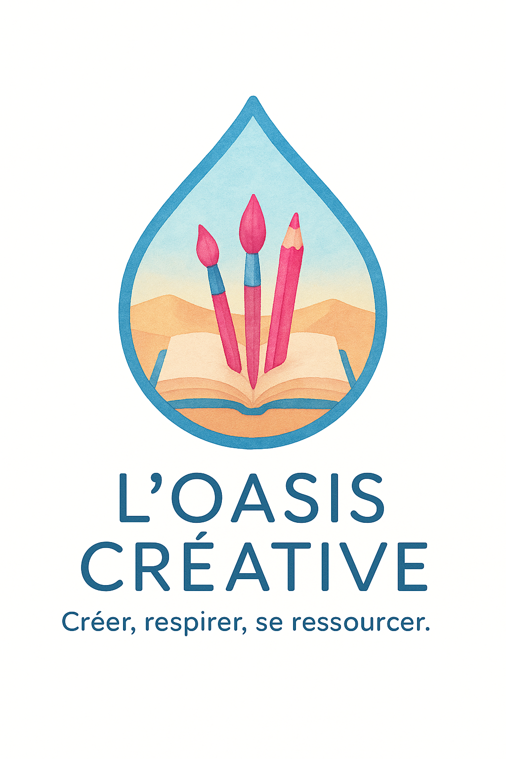 Logo de L'Oasis Créative au mans avec Catherine Stahl - Kinésiologue